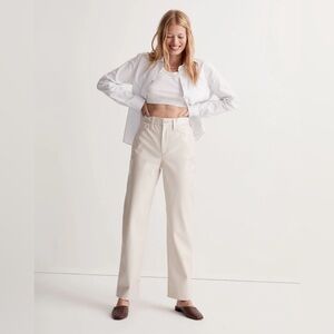 Madewell - The Perfect Vintage Straight pant faux leather
